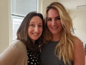Julia McCann and Alyce Loeser
