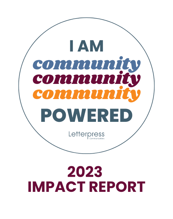 2023 Impact Report Graphic: I am community Powered