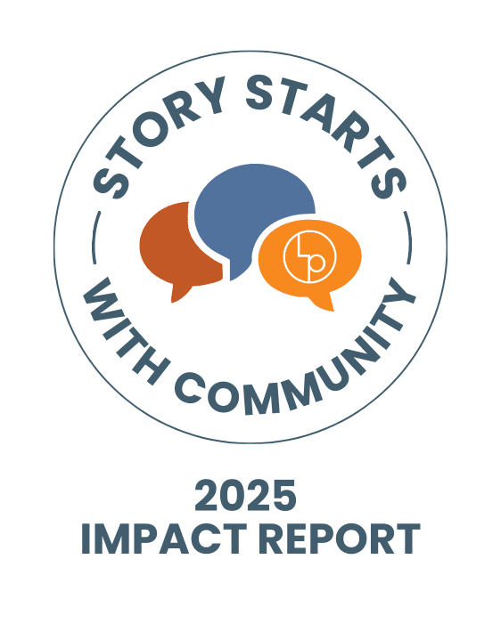 2025 Impact Report graphic: Story Starts with community