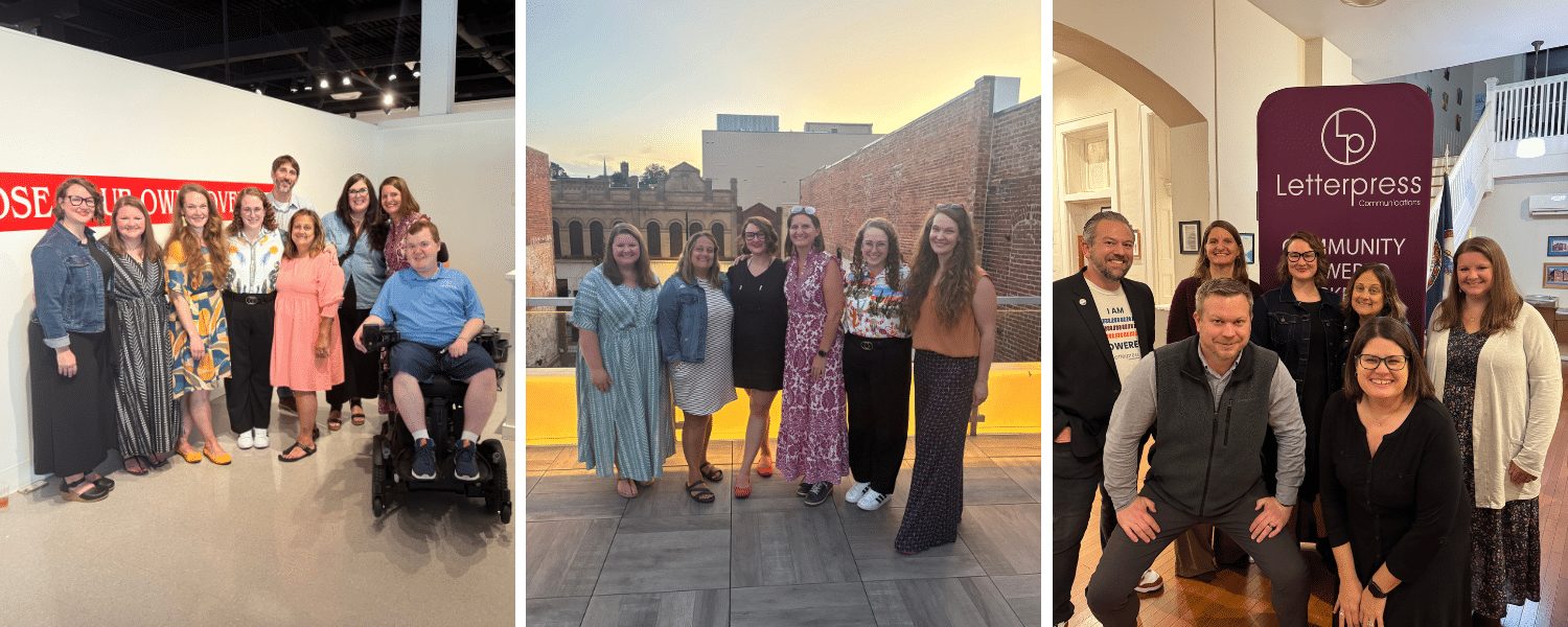 Letterpress Birthday Party Collage