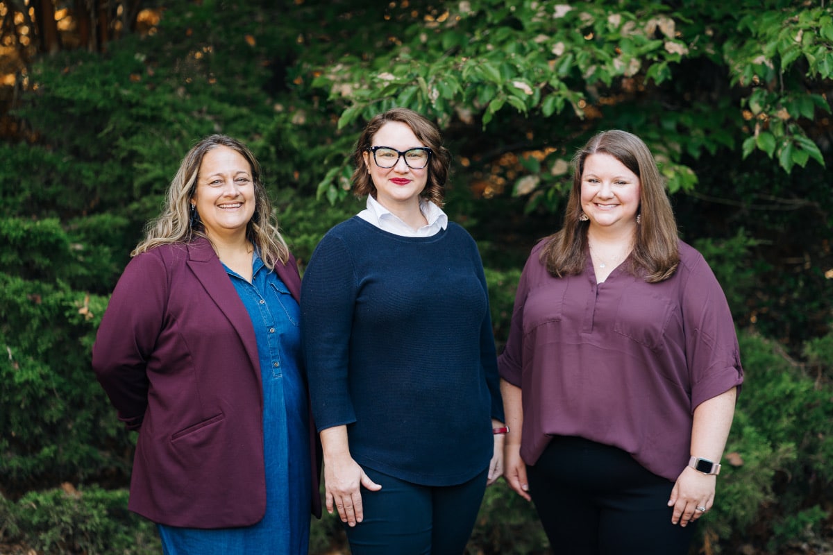 Letterpress Leadership 2025 - Jenn, Alex, and Lyndsie