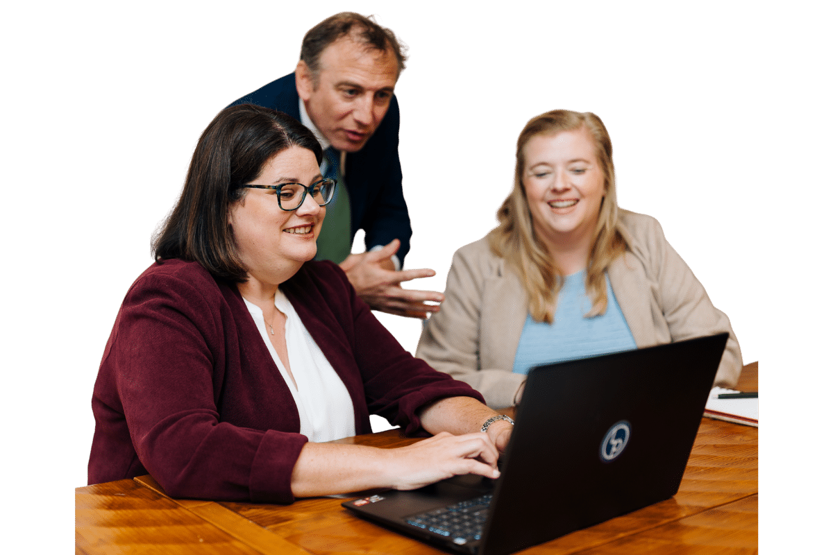 Megan, Ronda, and David