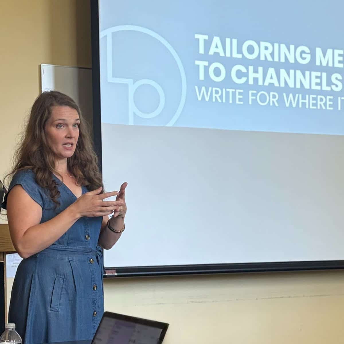 Letterpress Senior Writer Jess Broaddus teaches a marketing workshop on writing across channels.