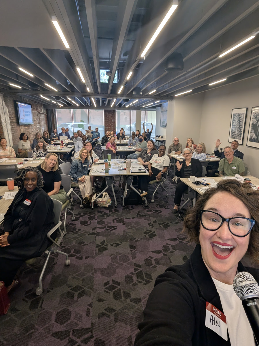 Letterpress CEO Alexandra Veatch teaches a Rev Up workshop for Virginia Main Street in Portsmouth, VA.